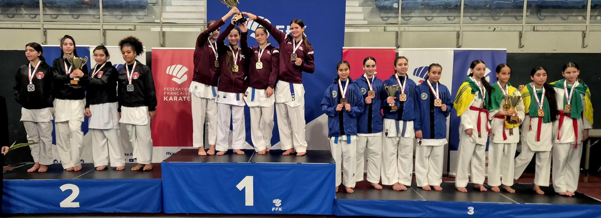 Coupe de France cadettes par équipe.